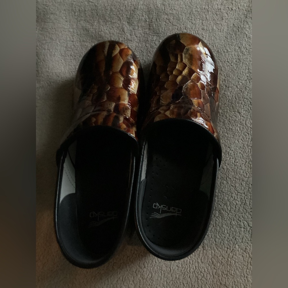 Dansko Professional Multitone Clogs With Unique D… - image 2